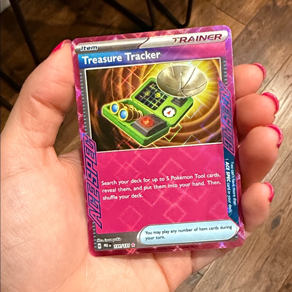 Treasure Tracker Trainer Card Ace Spec 131/131 Prismatic Evolutions